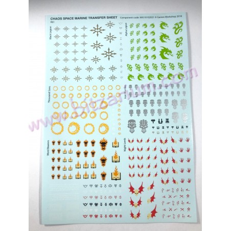 Chaos Space Marines 3 - Transfer Sheets