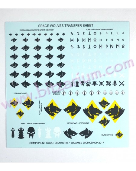 Space Wolves - Transfer Sheets