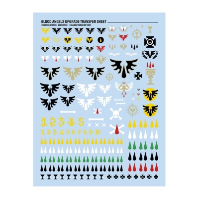 Bitzarium - Dark Angels 2 Transfer Sheet - 40K ™ Bitz